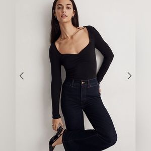 NWT madewell Ribbed Sweetheart Top